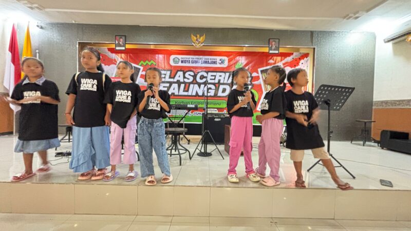Sehari Bersama Bocah Penyintas Semeru dalam  Healing  Day  ITB Widya Gama